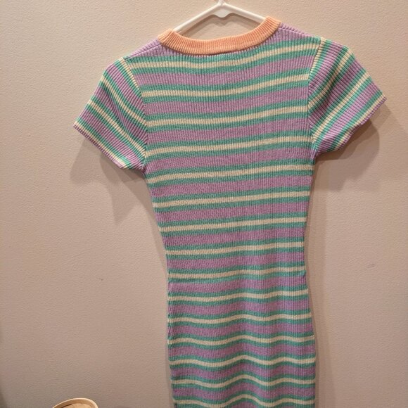 Ragged Priest Pastel Striped Dress - Picture 5 of 6